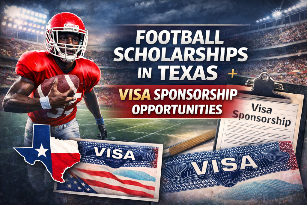 Football scholarship programs in Texas with visa sponsorship